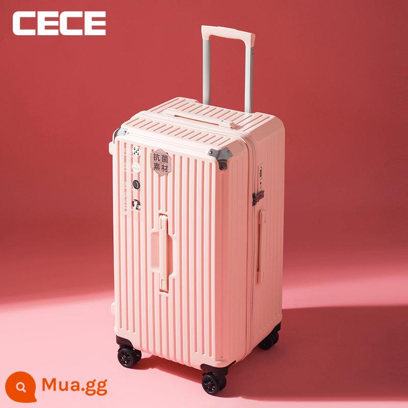 CECE công suất lớn dày vali nữ 32 inch vali kéo nam đa năng bánh xe đẩy trường hợp ký gửi 30 inch - Hồng