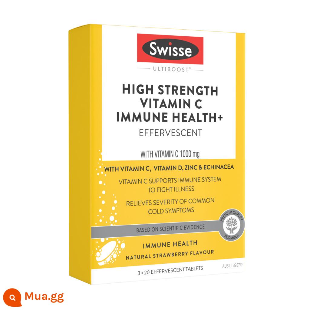 [Tự vận hành] Viên sủi bọt Swisse/Swiss vitamin C tự nhiên vc vitamin c60 dành cho người lớn xách tay - Phiên bản nâng cấp của viên tạo bọt vitamin C