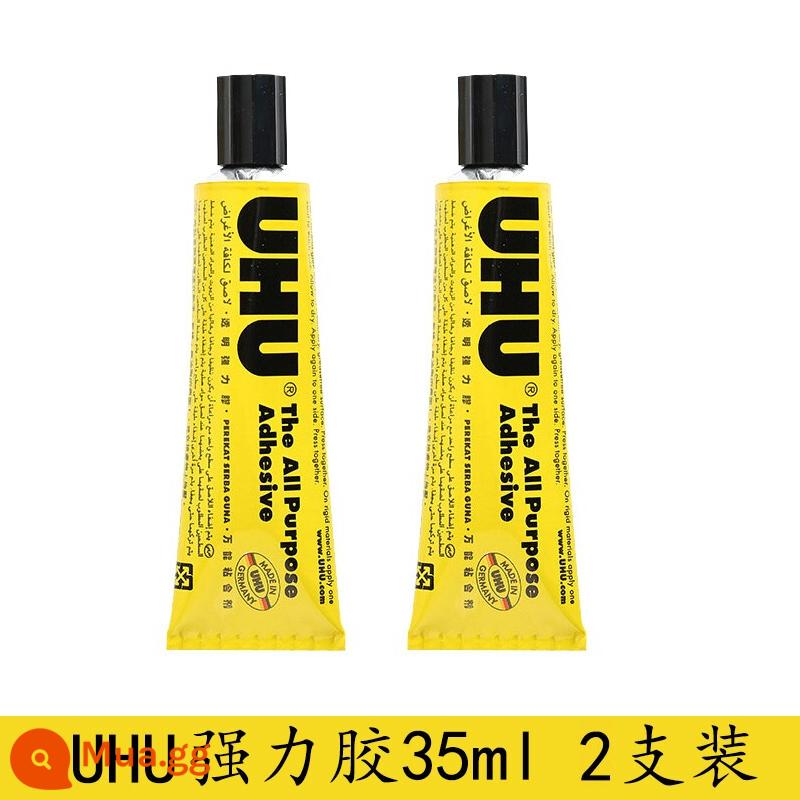 [Tự vận hành] Keo dán mạnh UHU nhập khẩu từ Đức keo dán phổ thông thủ công trong suốt mô hình gỗ thủy tinh kim loại chế biến gỗ sửa chữa giày đa chức năng đặc biệt keo dính keo dính đa năng - 35ML-2 miếng