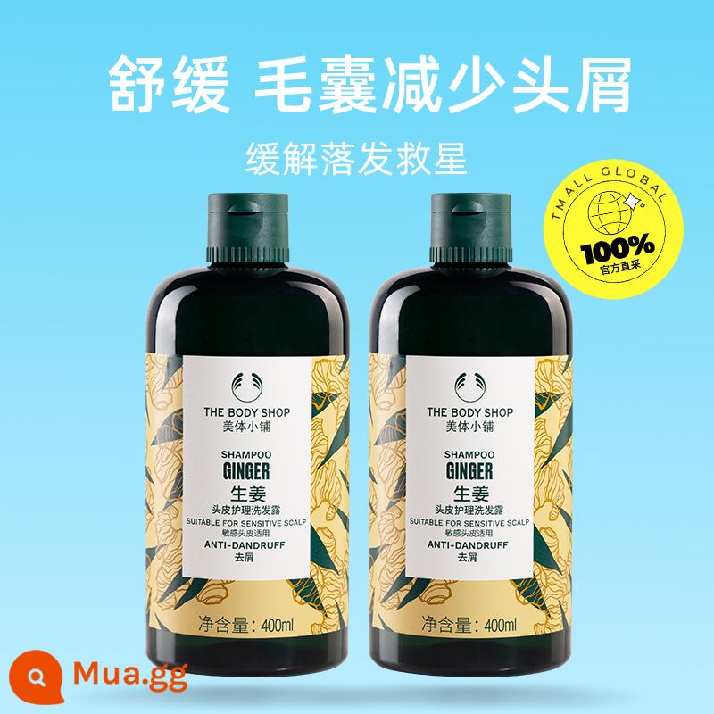 [Tự vận hành] Dầu gội gừng trị gàu Thebodyshop 400ml trị gàu, kiềm dầu và chống ngứa - gừng