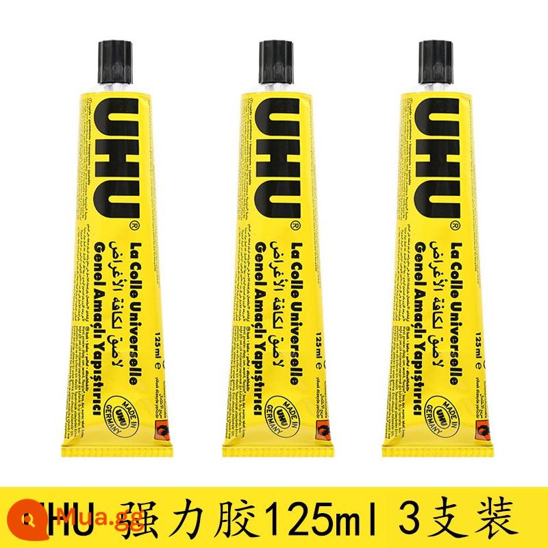 [Tự vận hành] Keo dán mạnh UHU nhập khẩu từ Đức keo dán phổ thông thủ công trong suốt mô hình gỗ thủy tinh kim loại chế biến gỗ sửa chữa giày đa chức năng đặc biệt keo dính keo dính đa năng - 125ML-3 miếng