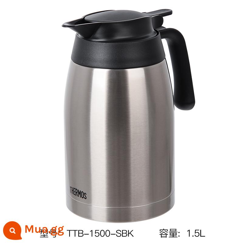 [Tự vận hành] Bình giữ nhiệt THERMOS Bình giữ nhiệt bình giữ nhiệt văn phòng tại nhà Bình đun nước inox TTB - Màu inox (1.5L) kiểu dáng mới