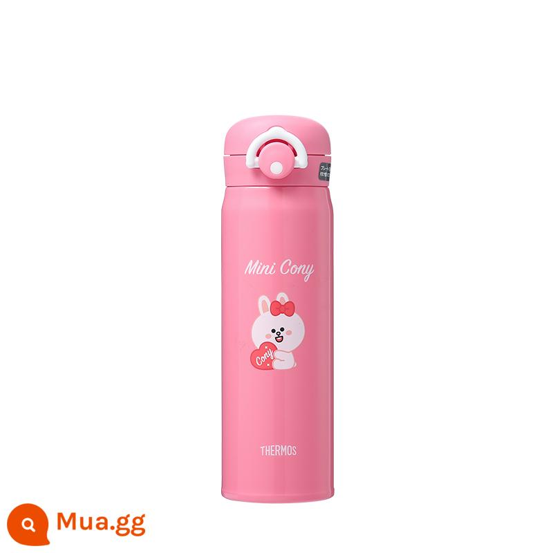 [Tự vận hành] Ly giữ nhiệt Linefriends THERMOS Cartoon IP chính hãng do Disney ủy quyền - LineFriends-Đỏ 500ml