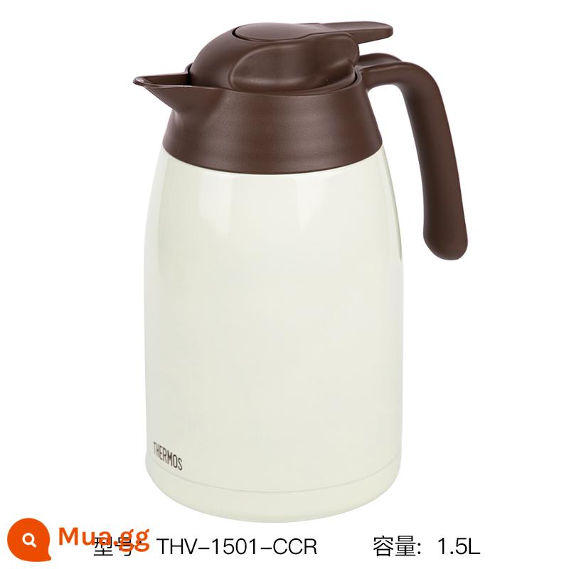 [Tự vận hành] Bình giữ nhiệt THERMOS Bình giữ nhiệt bình giữ nhiệt văn phòng tại nhà Bình đun nước inox TTB - Trắng (1,5L)