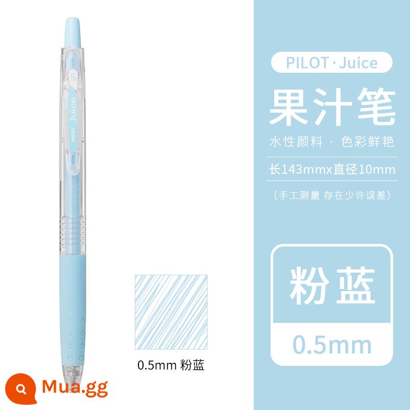 [Tự vận hành] Bút gel bấm nước trái cây PILOT/Baile Nhật Bản 0.5mm Bút nước trái cây Baigole 36 màu màu kim loại màu ghi chú tài khoản tay đặc biệt Học sinh Nhật Bản da đen - bột màu xanh [PL]