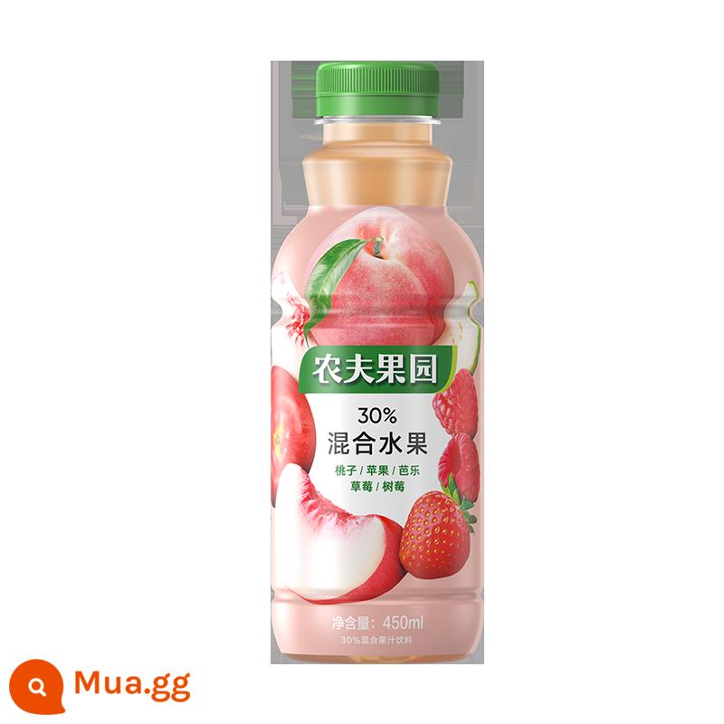 Nongfu Spring Nongfu Orchard Nước ép trái cây và rau củ hỗn hợp 30% Đào Dứa Táo Dứa Xoài Cam FCL - 450ml*15 chai/30% đào táo ổi dâu mâm xôi nước ép hỗn hợp