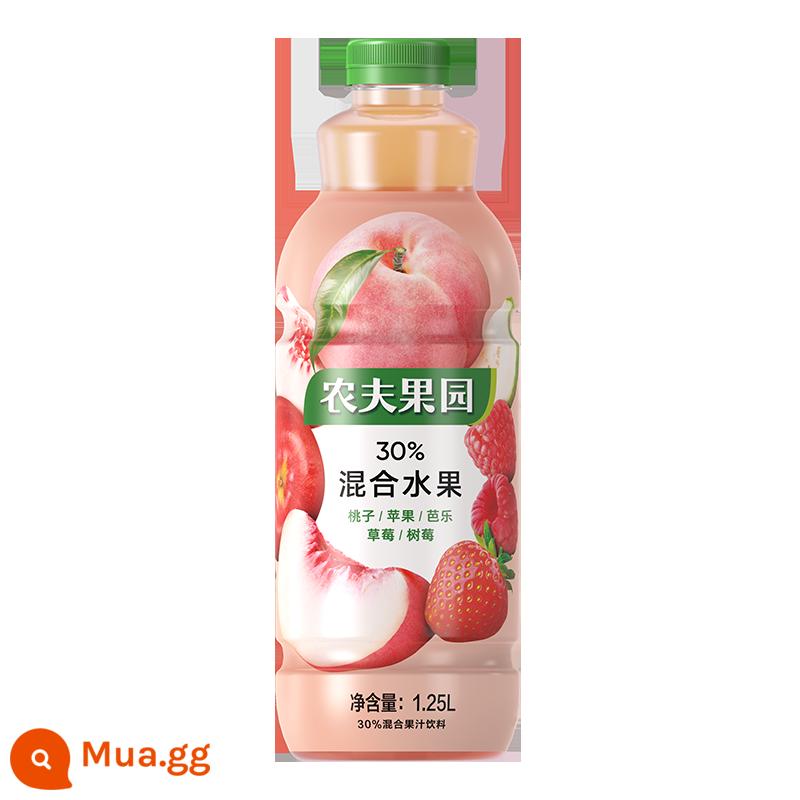 Nongfu Spring Nongfu Orchard Nước ép trái cây và rau củ hỗn hợp 30% Đào Dứa Táo Dứa Xoài Cam FCL - 1,25L * 6 chai/30% nước ép đào táo ổi dâu mâm xôi