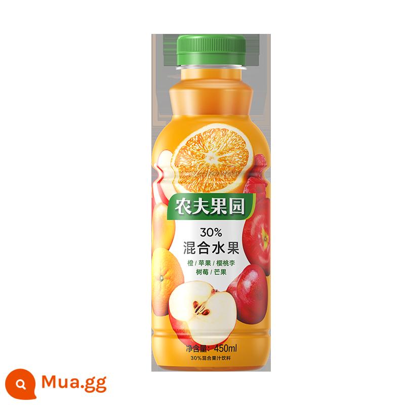 Nongfu Spring Nongfu Orchard Nước ép trái cây và rau củ hỗn hợp 30% Đào Dứa Táo Dứa Xoài Cam FCL - 450ml*15 chai/30% cam táo mận mận mâm xôi xoài trộn nước ép