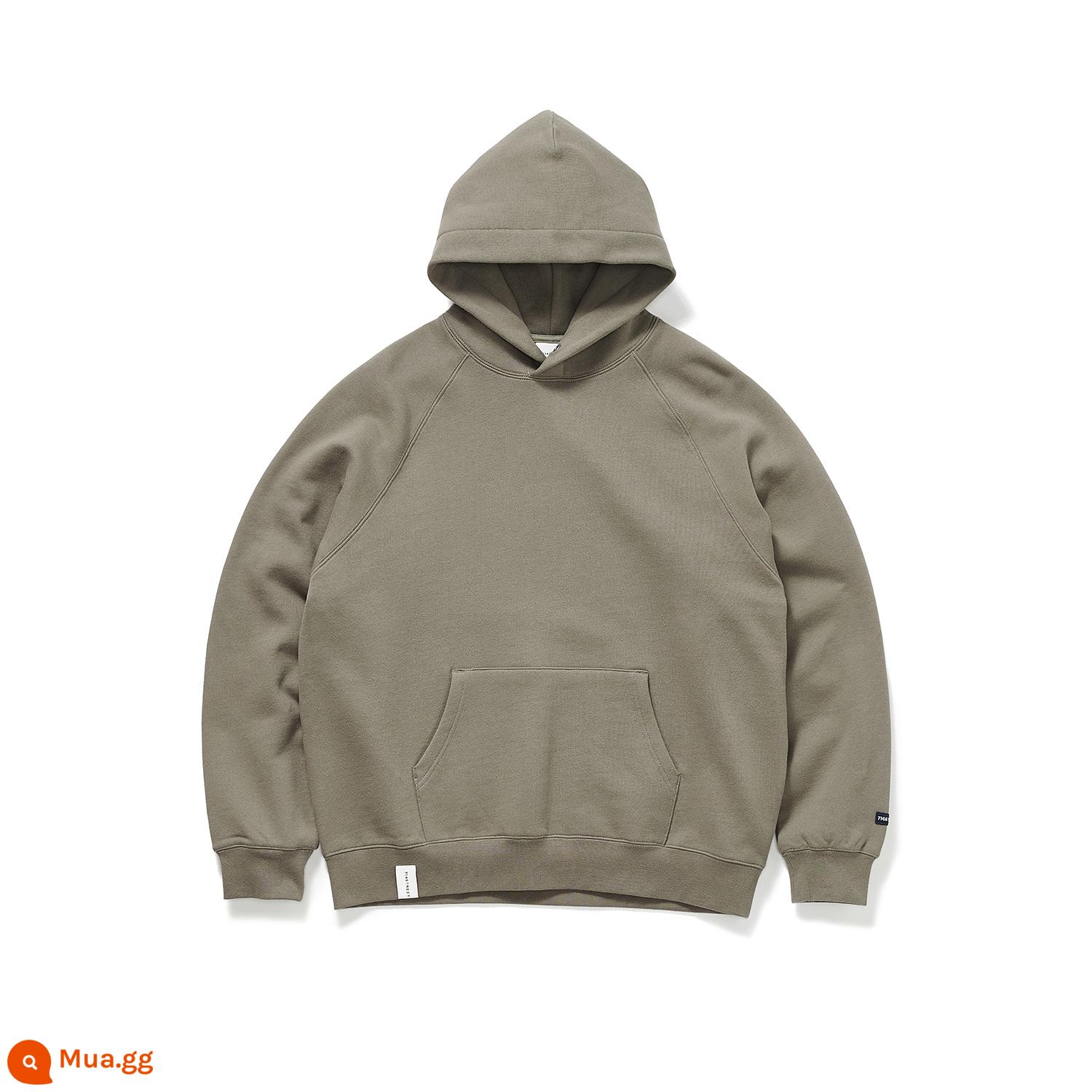 714street Cặp Đôi Nhung Áo Nam Thu Đông Áo Khoác Nặng Retro Áo hoodie hợp thời trang phong cách Mỹ có mũ trùm đầu - màu nâu sẫm