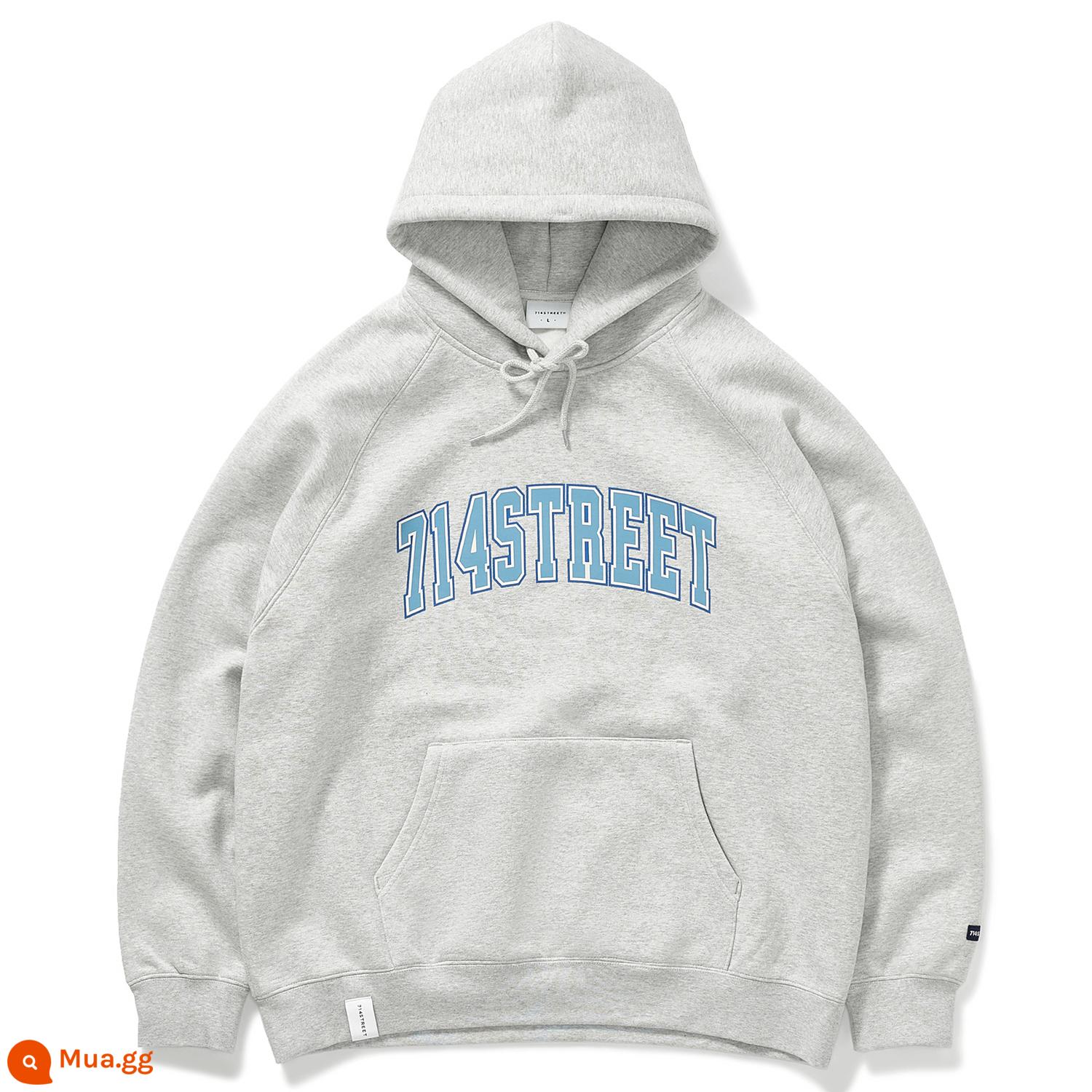 714street Hoodie Nam Nữ Cùng Phong Cách 2023 Quần Áo Mới Cặp Đôi Mặc Áo Hợp Thời Trang Thương Hiệu Áo Khoác In Hình - đốm xám