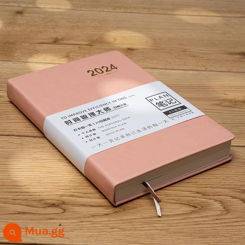 kế hoạch năm 2023 lên lịch cho dòng thời gian này một ngày một trang lịch notepad A6 tự kiểm tra kỷ luật kế hoạch hàng ngày sổ tay hướng dẫn hiệu quả công việc sổ tay nhật ký sổ tay LOGO tùy chỉnh - [24 Năm Trọn Năm] Bề Mặt Cứng/Hồng