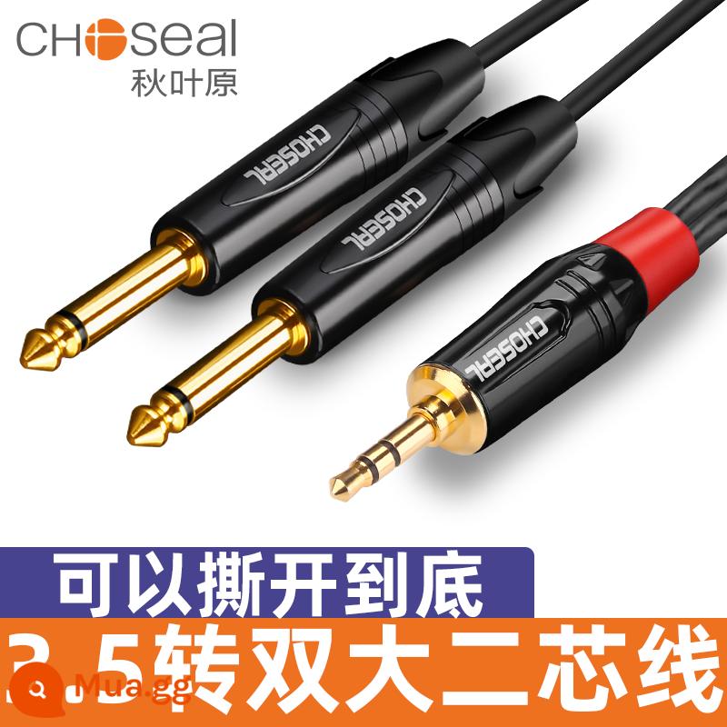 Cáp âm thanh 3,5 đến gấp đôi 6,5 một phút hai cáp âm thanh cấp độ audiophile bằng đồng nguyên chất mạ bạc bộ trộn âm thanh bộ khuếch đại công suất - 3,5 đến gấp đôi 6,5 dòng