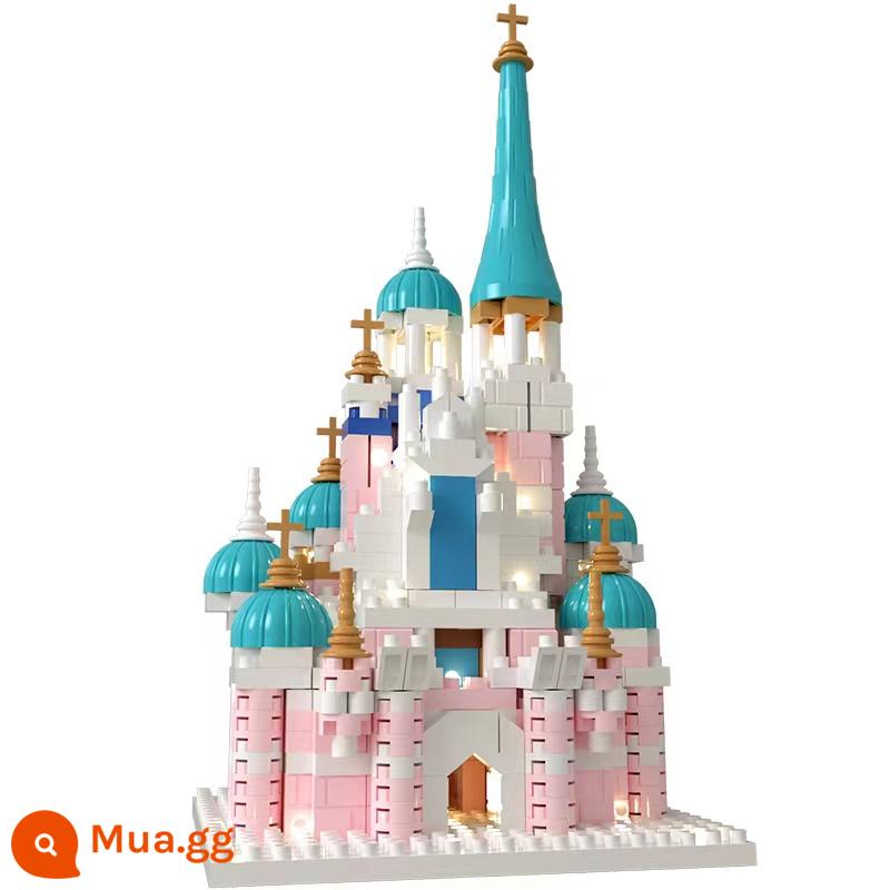 Lâu Đài Disney Khối Xây Dựng Bé Gái Series Người Lớn Xếp Hình Giáo Dục Trẻ Em Đồ Chơi Lắp Ráp Khó Khăn Quà Tặng Sinh Nhật - Disney [2500 hạt]