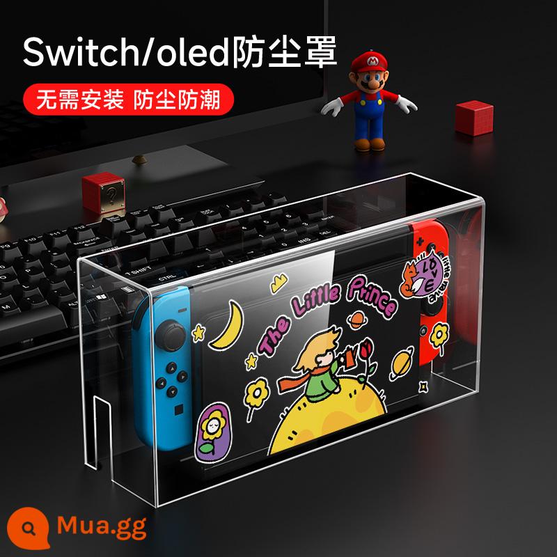 chuyển đổi bụi che nintendo switcholed máy chủ bảng điều khiển trò chơi cơ sở hộp ns vỏ màn hình oled bìa acrylic trong suốt vỏ bảo vệ hộp băng cassette phụ kiện túi lưu trữ cứng siwch chính thức - Tấm che bụi công tắc [Hành tinh của Hoàng tử bé] đi kèm với nắp đậy có giới hạn √ Đã bao gồm tiền bồi thường