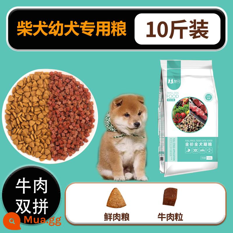 Thức ăn khô cho chó Shiba Inu Nhật Bản thức ăn chủ yếu 10 catties đặc biệt dành cho chó con Chó mục vụ Akita Inu chó lớn loại phổ thông - [Đặc biệt dành cho chó Shiba Inu] Thức ăn gấp đôi thịt bò/hoàn tiền nếu không ăn