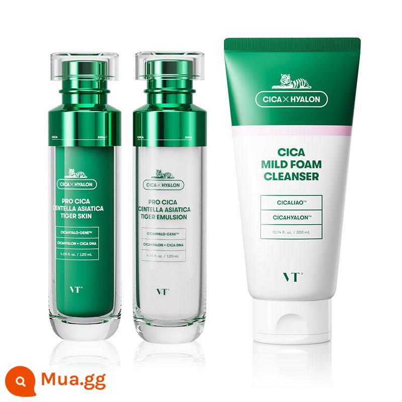 VT Tiger Water Lotion Set ba sản phẩm chăm sóc da tạo ra trang web chính thức của Mùa và thay thế của Hàn Quốc. - 300g sữa rửa mặt + 120ml toner + 120ml lotion