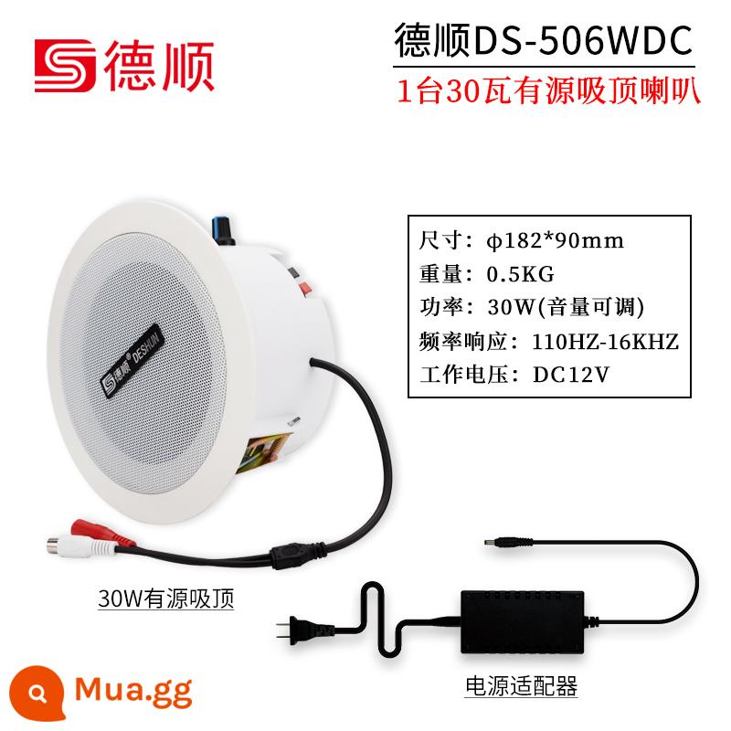 Deshun 506WDC loa trần hoạt động tích hợp loa trần khuếch đại 30W cửa hàng loa khuếch đại - Loa trần cố định điện trở chủ động DS-506WDC 5 inch