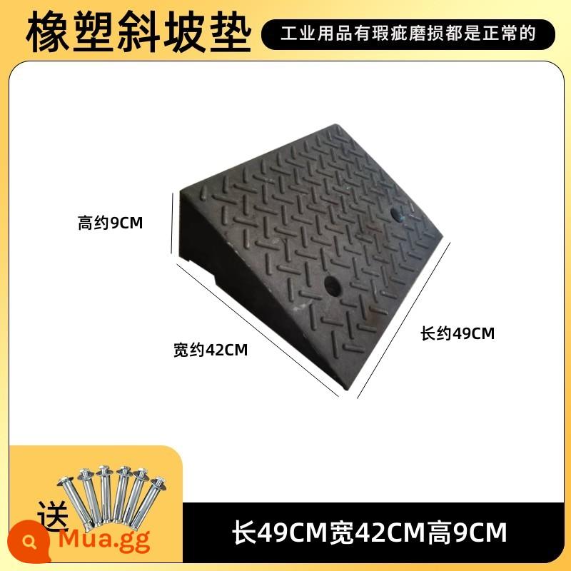 Bậc cửa dốc pad hộ gia đình ngưỡng xe thang pad cầu thang độ dốc ban xe đẩy ngoài trời leo núi pad tam giác pad - 48*42*9