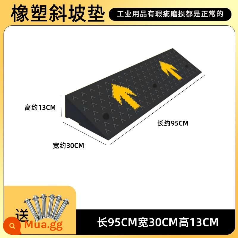 Bậc cửa dốc pad hộ gia đình ngưỡng xe thang pad cầu thang độ dốc ban xe đẩy ngoài trời leo núi pad tam giác pad - Mũi tên 95*30*13