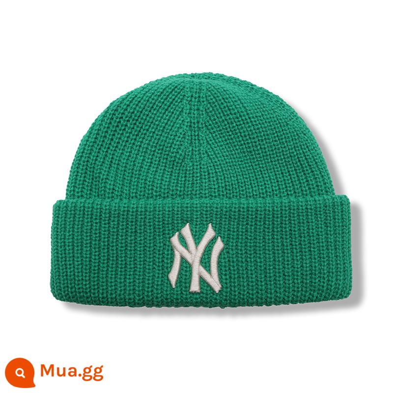 MLB chính thức mũ nam nữ NY mũ len LOGO thêu thể thao mùa thu đông thạch chống gió lạnh mũ CPB5 - Đội New York Yankees/Xanh