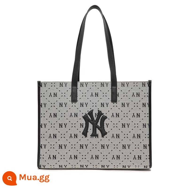 MLB Chính Thức Cặp Đôi Nam Nữ Retro Lão Thị Túi Tote Cổ Đa Năng Xu Hướng 23 Mùa Xuân Mới ORL01 - New York Yankees/Đen