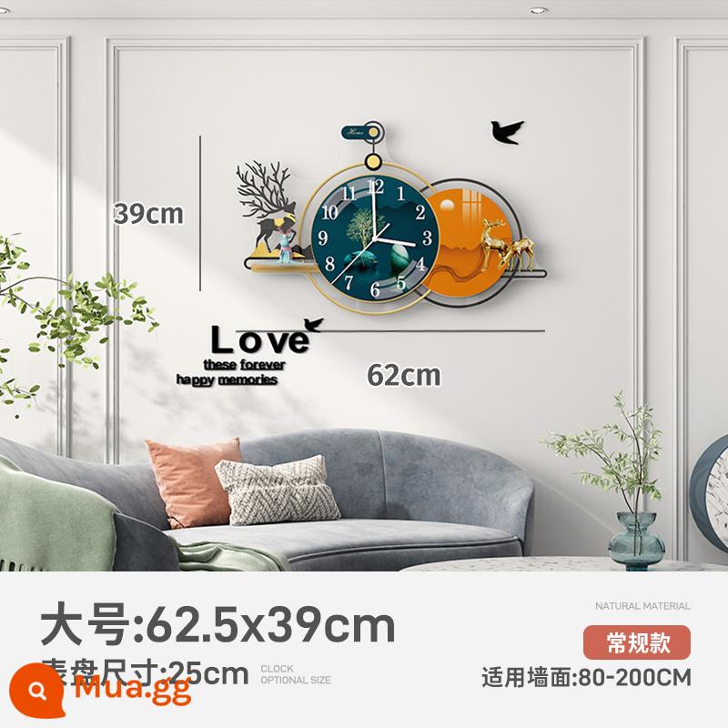 Phòng ăn 2022 Đồng hồ phòng khách mới CLOCK CLOCK CLOCK - Kích thước lớn: 62,5x39cm