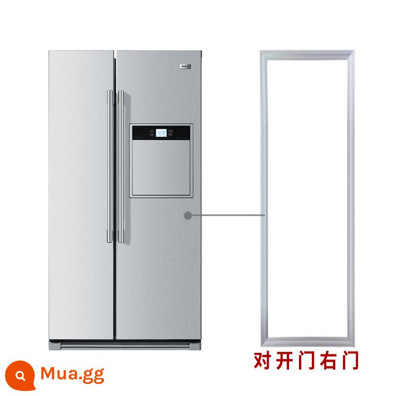 Dải niêm phong tủ lạnh Vòng đệm từ tính Haier Xinfei Meilingmei Rongsheng Vòng đệm cửa tủ lạnh cao su dải nam châm - Phiên bản từ tính mạnh ở bên phải cửa đôi