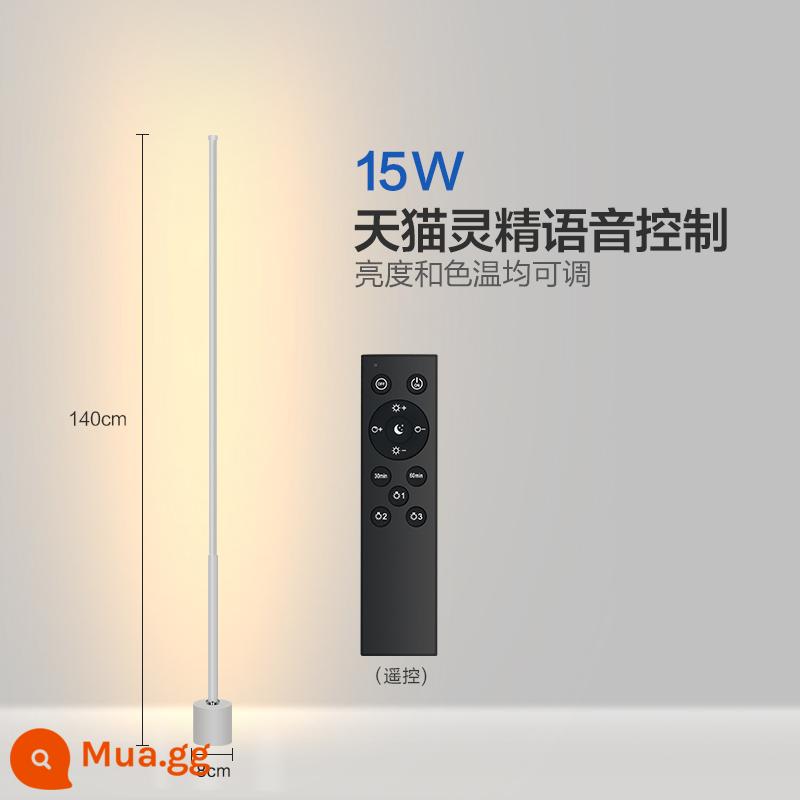 Đèn Sàn Ins Bắc Âu Đơn Giản LED Phòng Khách Phòng Ngủ Dọc Đèn Bàn Đèn Cạnh Giường Ngủ Góc Đèn Bảo Vệ Mắt Khí Quyển Đèn - Kiểu chữ T 140CM-Trắng-Tmall Elf Style-15W