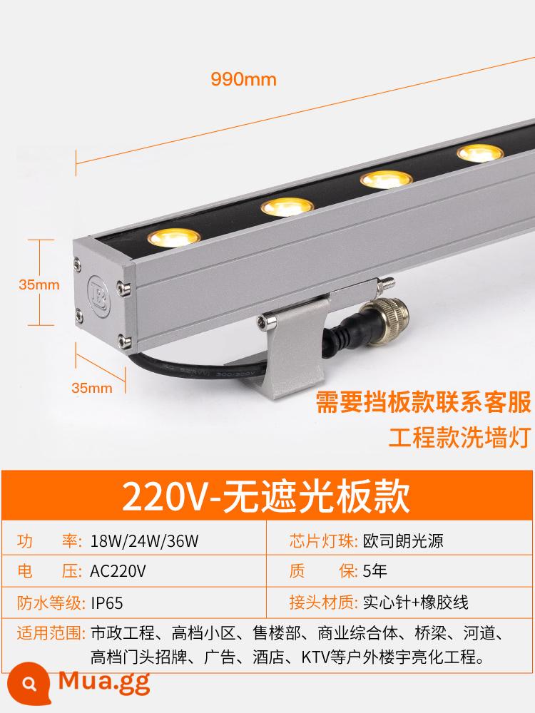 đèn led treo tường ngoài trời không thấm nước trong nhà đám cưới nổi bật bảng hiệu ngoài trời chiếu sáng cầu tường bên ngoài 220v - 220V - Chip Osram chất lượng cao nhập khẩu - các mô hình kỹ thuật được đề xuất