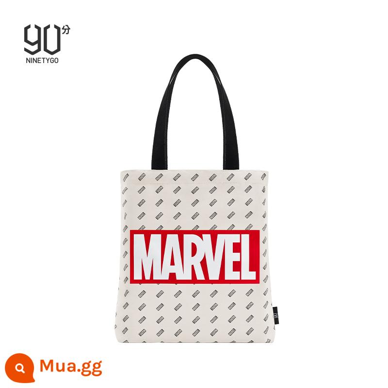 90 Điểm Ổ Cắm Thông Marvel Khớp Người Sắt Người Nhện Công Suất Lớn Vải Đa Năng 1 Vai Di Động Túi Tote - Người mẫu cổ điển-Klamy