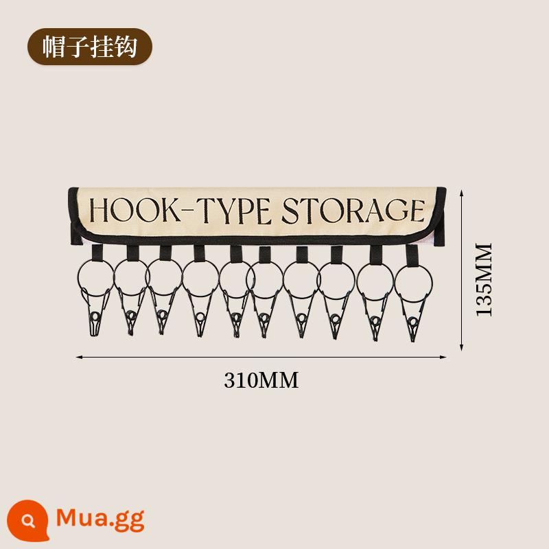 Nón bảo quản hiện vật treo nắp móc hộ gia đình nhiều kẹp cho bé mũ bóng chày ký túc xá tủ quần áo giá treo mũ - Móc mũ kiểu Pháp có 1 chữ cái tiếng Anh