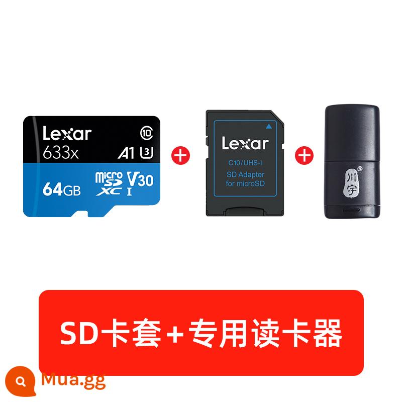 Máy ghi âm lái xe Lexar Nissan thẻ đặc biệt 128g thẻ TF tốc độ cao Sylphy 14 thế hệ 21/22 cổ điển Qijun Qashqai Tiida Tianlai Jinke thẻ lưu trữ nội bộ thẻ sd xe hơi thẻ nhớ - 64GB + đầu đọc thẻ chuyên dụng miễn phí