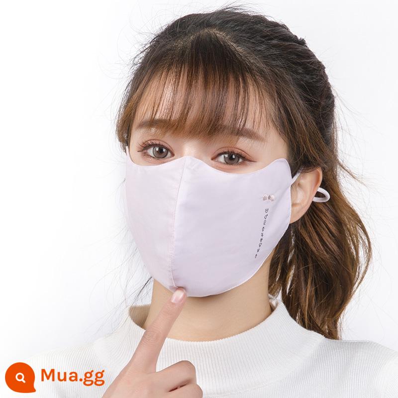 Khẩu trang chống nắng Ms. summer thời trang xuân hè không chống tia UV cotton tinh khiết bảo vệ mắt cotton giặt được - nơ hồng mùa hè