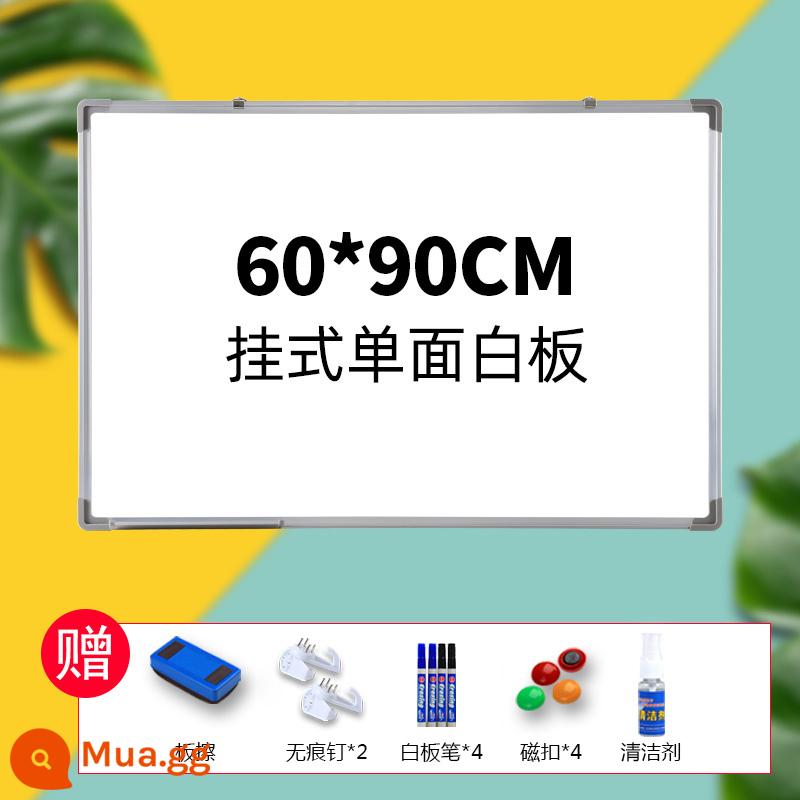 45*60 bảng viết bảng treo loại nhà bảng đen nhỏ giảng dạy cho trẻ em văn phòng đào tạo cuộc họp phiên bản ca trắng bảng ghi chú từ thương mại treo tường bảng tin xóa được viết dán tường kanban - [Mẫu dày] Bảng trắng một mặt 60*90 + 4 bút, 4 khóa nam châm, 1 chất tẩy rửa, 1 cục tẩy