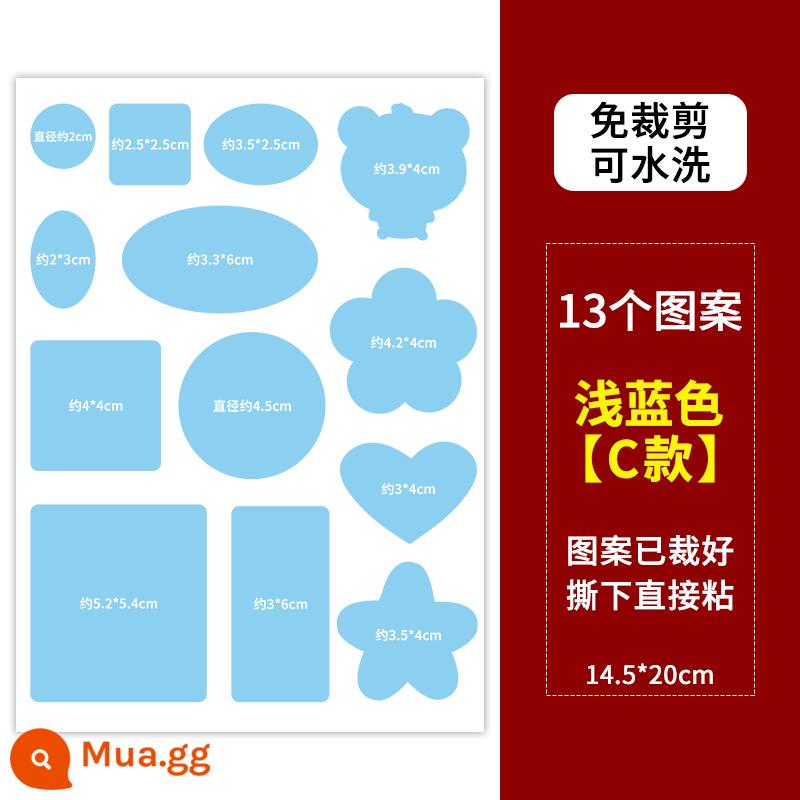 Tự dính xuống áo khoác tem vá lỗ liền mạch sửa chữa sửa chữa trợ cấp quần áo trẻ em vá lỗ hoạt hình không có đường may vải vá tiên tiến - Màu xanh nhạt★Nâng cấp thế hệ thứ hai với độ dính chắc chắn★ Đảm bảo chống dính❤