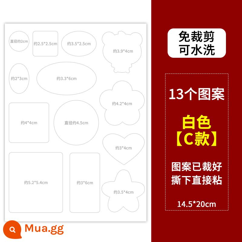 Tự dính xuống áo khoác tem vá lỗ liền mạch sửa chữa sửa chữa trợ cấp quần áo trẻ em vá lỗ hoạt hình không có đường may vải vá tiên tiến - Màu trắng ★Thanh mạnh mẽ được nâng cấp thế hệ thứ hai★ Đảm bảo chống dính ✅