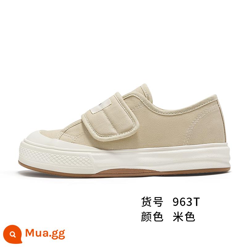 Feiyue/feiyue Leap giày vải đế dày nữ thu đông 2022 rượu vang đỏ mới phù hợp với giày thường 785 - 963 màu be