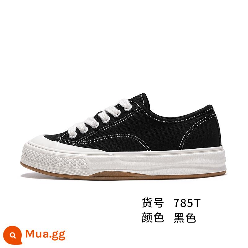 Feiyue/feiyue Leap giày vải đế dày nữ thu đông 2022 rượu vang đỏ mới phù hợp với giày thường 785 - đen