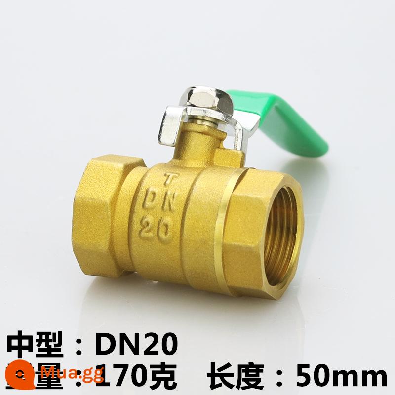 Van bi chuyển nước van đồng toàn phần 4 điểm dn15 van 6 điểm dn20 chịu nhiệt độ cao 1 inch 2 van bi đồng 25 tap water 50 - Kích thước trung bình 6 điểm DN20