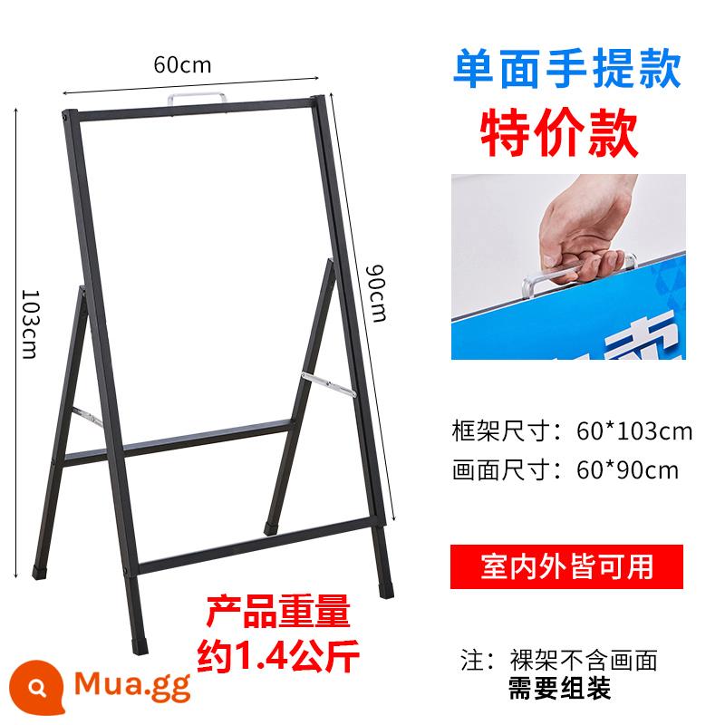 Bảng trưng bày biển quảng cáo ngoài trời quán cà phê bảng trưng bày bảng kt đứng giá treo poster đứng trên sàn - Lắp ráp di động một mặt 60X90