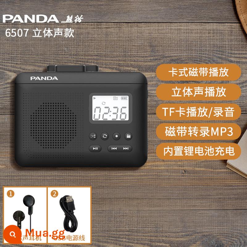 Panda 6501 Băng Máy Nghe Nhạc Kiểu Cổ Hoài Cổ Người Chơi Máy Ghi Âm Băng Cassette Mẫu Học Sinh Máy Nghe Nhạc Walkman - Model có thể sạc lại [đi kèm tai nghe âm thanh nổi + dây nguồn]