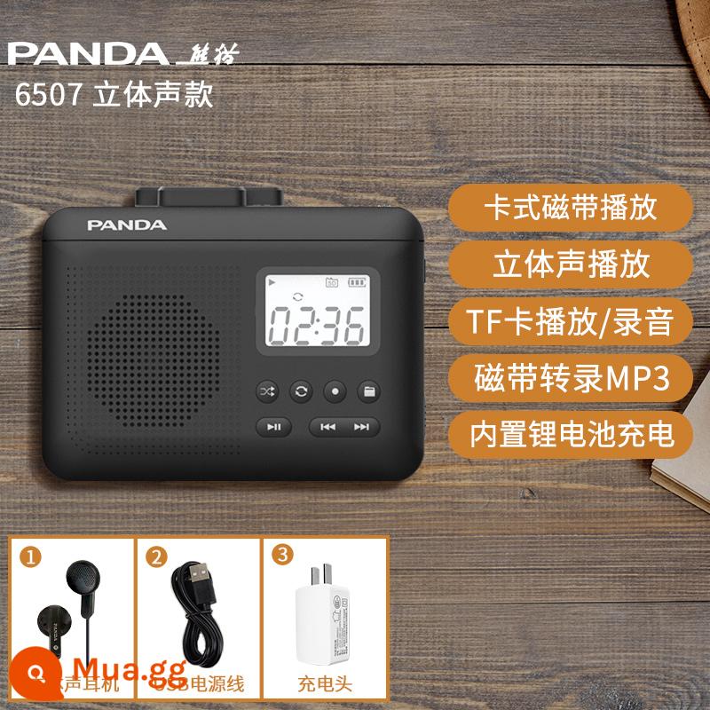 Panda 6501 Băng Máy Nghe Nhạc Kiểu Cổ Hoài Cổ Người Chơi Máy Ghi Âm Băng Cassette Mẫu Học Sinh Máy Nghe Nhạc Walkman - Model có thể sạc lại [đi kèm tai nghe âm thanh nổi + dây nguồn + đầu sạc]