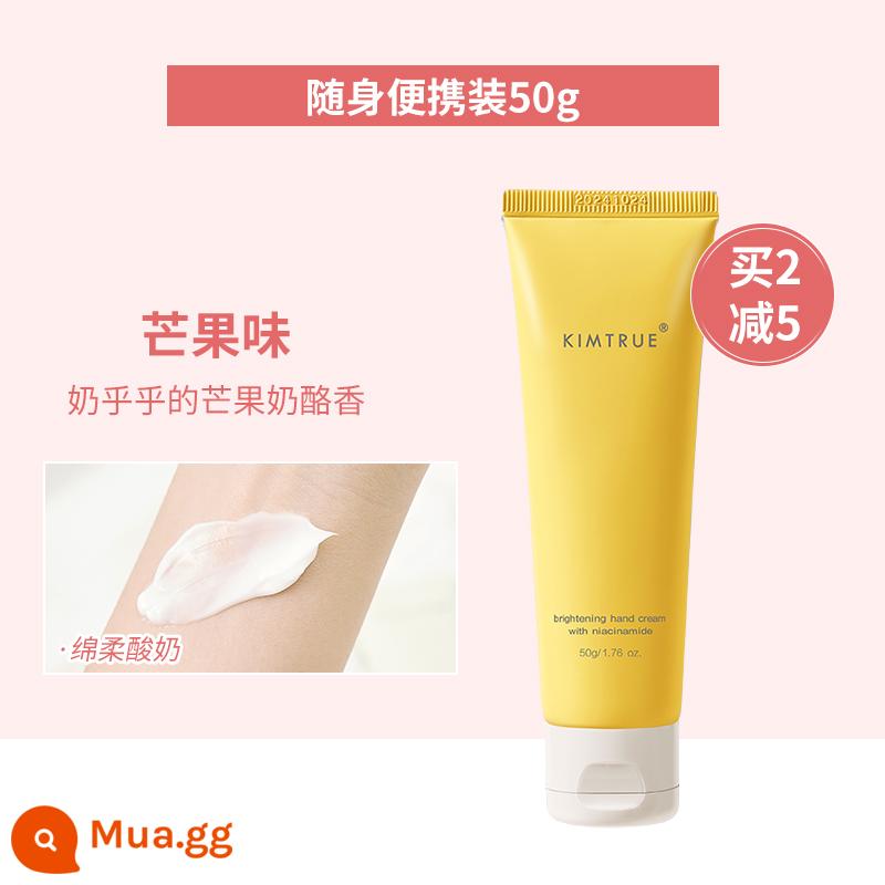 Cheng Shi'an KIMTRUE và kem dưỡng da tay đầu tiên dành cho nữ mùa thu đông dưỡng ẩm không nhờn KT nicotinamide hand cream - [Hương xoài] (Gói nhựa)