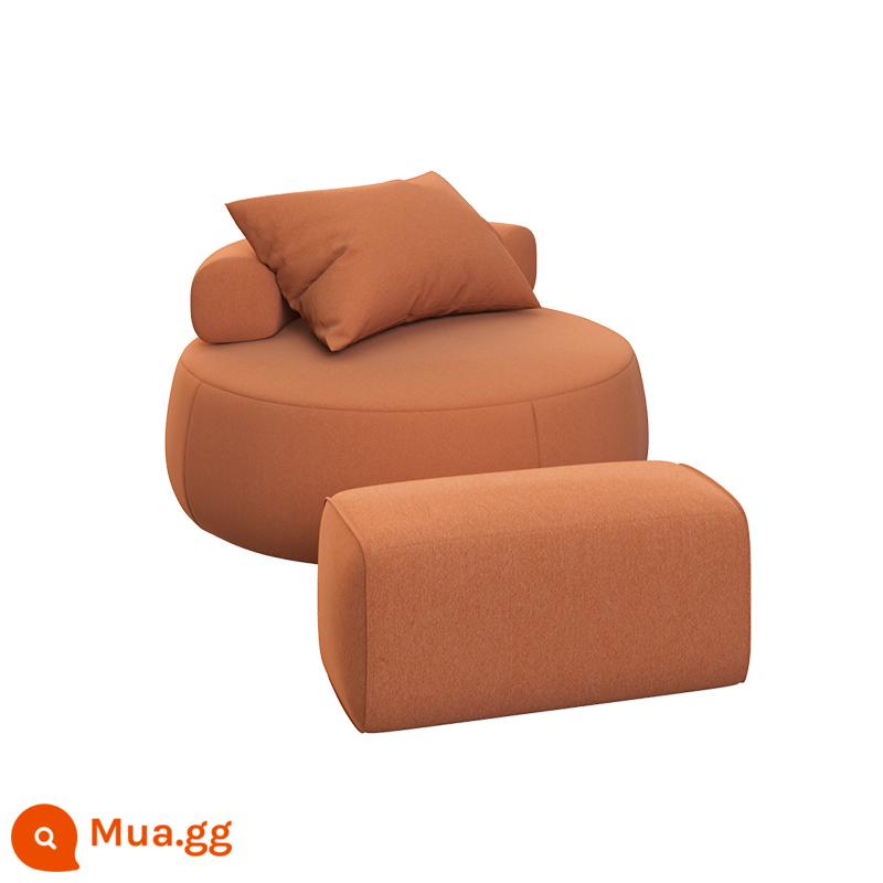 Ins sofa lười chiếu tatami phòng khách phòng ngủ đơn sofa tròn bàn đạp Bắc Âu ban công ghế ngồi giải trí đơn giản - Sofa lớn + chỗ để chân