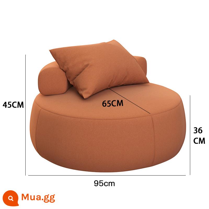 Ins sofa lười chiếu tatami phòng khách phòng ngủ đơn sofa tròn bàn đạp Bắc Âu ban công ghế ngồi giải trí đơn giản - Màu cam rực rỡ cỡ lớn