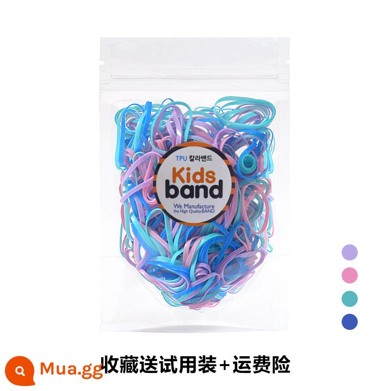 Hàn Quốc KidsBand vòng cao su màu cho bé dùng một lần dây cao su không làm tổn thương tóc nhỏ màu kẹo - 19# Macaron Medium [mở rộng] [3 tuổi đến 6 tuổi]