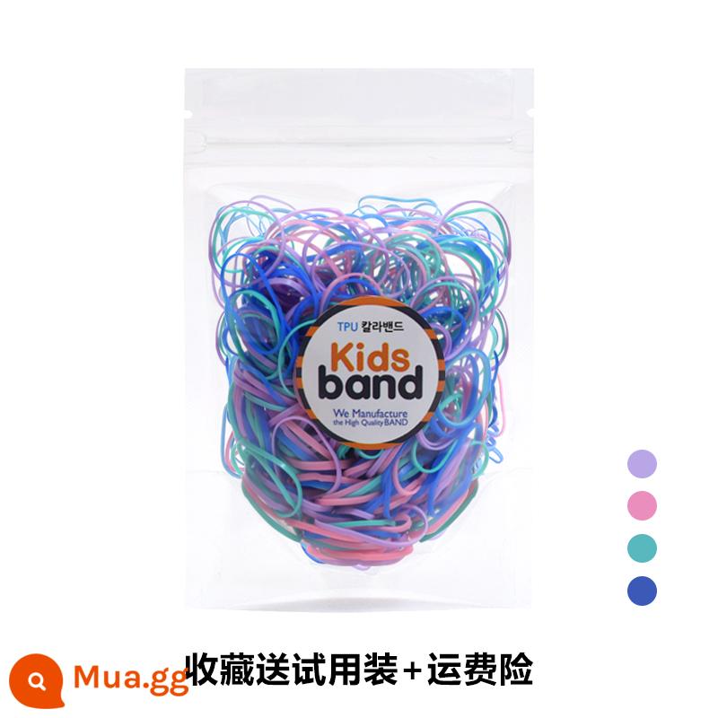 Hàn Quốc KidsBand vòng cao su màu cho bé dùng một lần dây cao su không làm tổn thương tóc nhỏ màu kẹo - 14# Macaron Medium (Thường) (1,5 đến 3 tuổi)