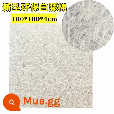 Mây bông lọc cotton koi vật liệu lọc sinh hóa bông hệ thống tuần hoàn ao cá ngoài trời xốp koi ao chuyên dụng - Bông mây trắng mới 100*100*4cm 1 tờ