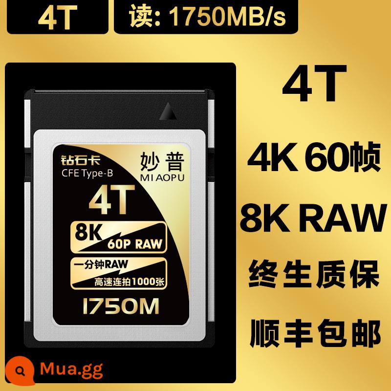 thẻ cfexpressb thẻ nhớ xqd Canon D850/R5C/Nikon z6/z7/z9 thẻ nhớ gh6/Fuji x-h2s - "4TB" dung lượng siêu lớn 8K-RAW/60 khung hình chất lượng cao - quay video 90 phút