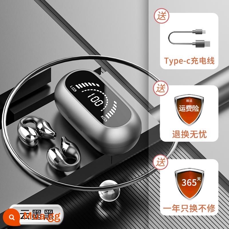 Tai nghe bluetooth dẫn truyền xương không kẹp tai không dây in-ear 2022 phong cách mới đeo lâu không đau thời lượng pin chờ siêu dài - Yunmohei [Âm thanh vòm nổi 9D + chip 5.2 nhập khẩu + cảm ứng thông minh + Sạc nhanh loại + Màn hình điện tử ba thực LED] thoải mái và không đau khi đeo trong thời gian dài